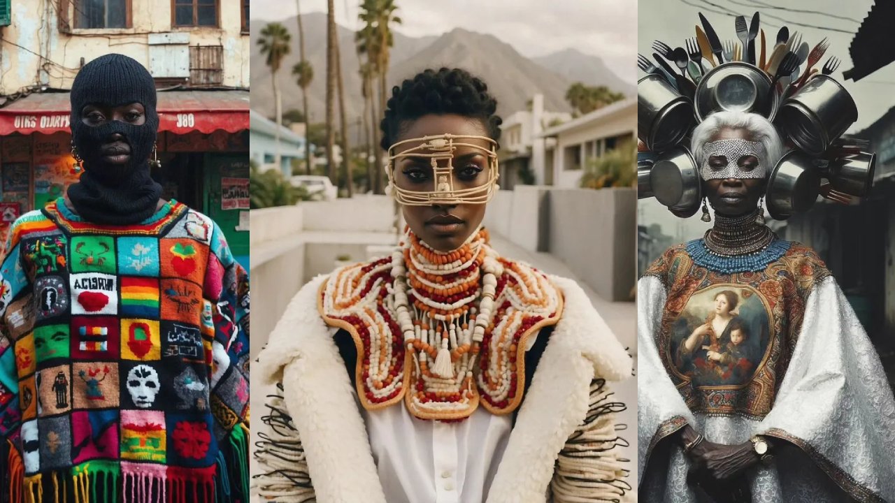 Exploring Urban African Masquerade Fashion: A.I. Artist Wuh Ey Unveils Dystopian Vision
