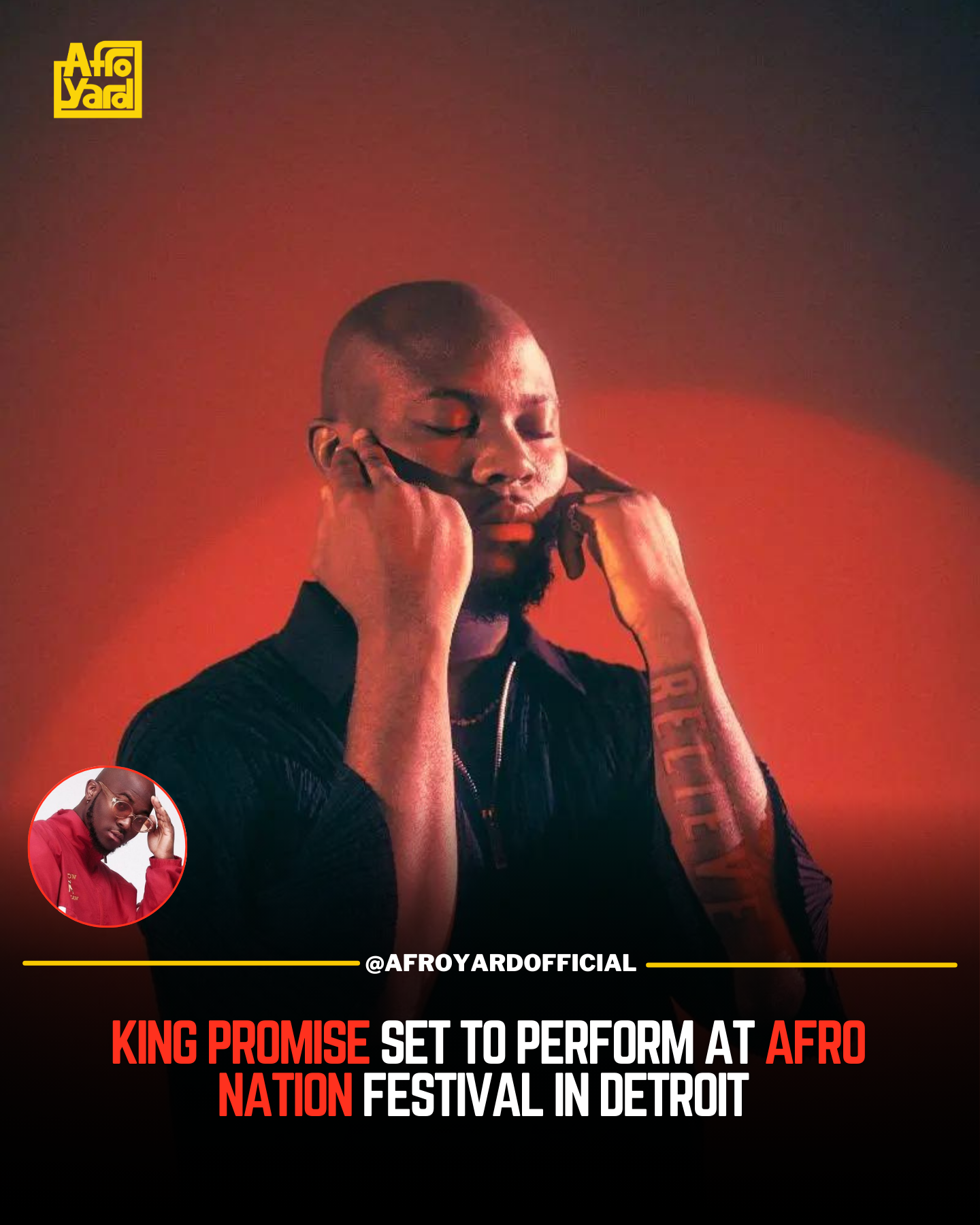 King Promise Set to Perform at Afro Nation Festival in Detroit