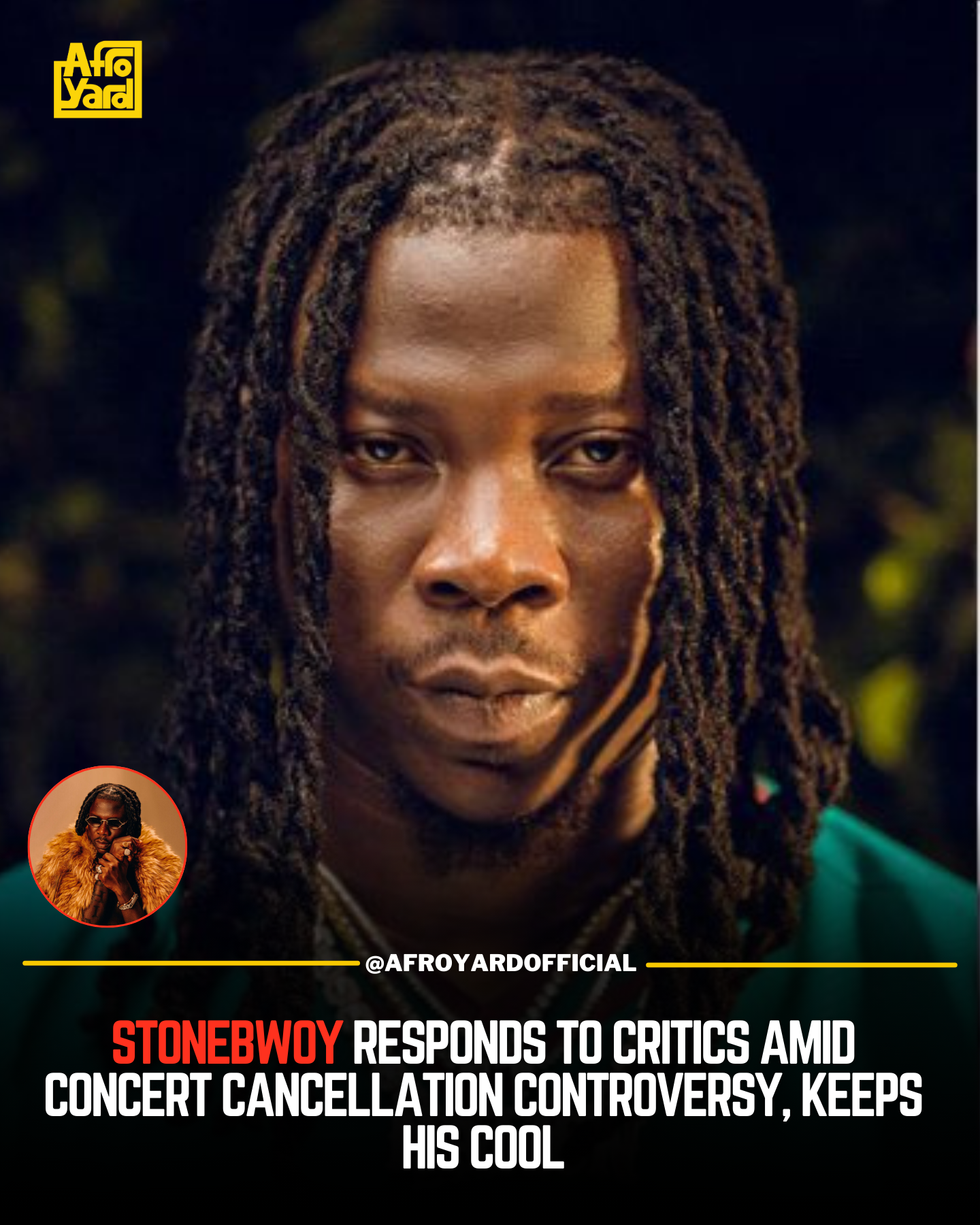 Stonebwoy Responds to Critics Amid Concert Cancellation Controversy